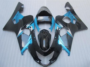 Carénages Moto Suzuki GSXR 600/750 2004-2005 - Bleu Blanc Noir