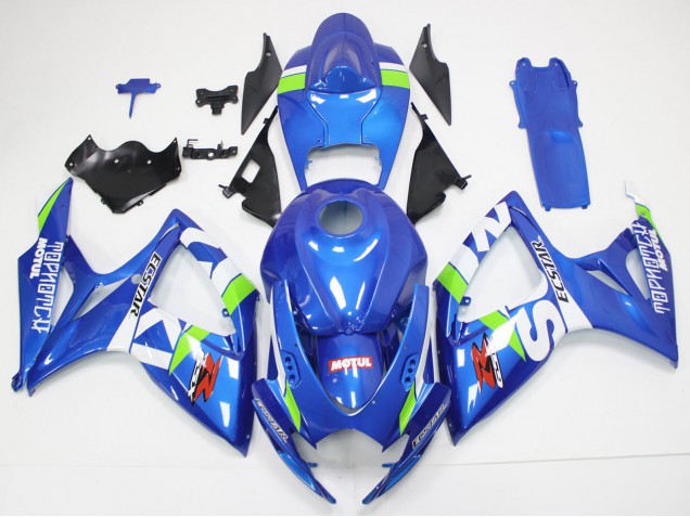 Carénages Moto Suzuki GSXR 600/750 2006-2007 - Bleu Blanc Vert Rouge