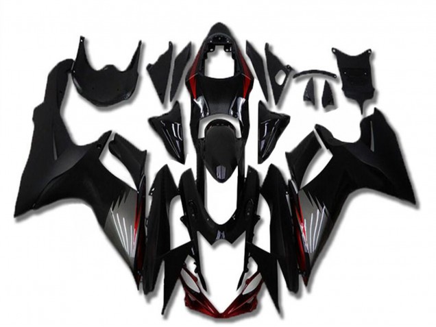 Carénages Moto Suzuki GSXR 600/750 2011-2024 - Noir Brillant Noir Mat Gris Rouge