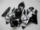 Carénages Moto Honda CBR600RR 2003-2004 - Argent Noir Brillant Bande