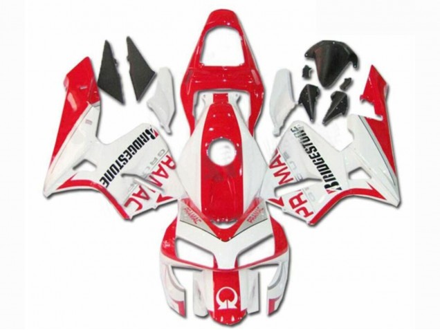 Carénages Moto Honda CBR600RR 2003-2004 - Blanc Rouge Pramac Bridgestone