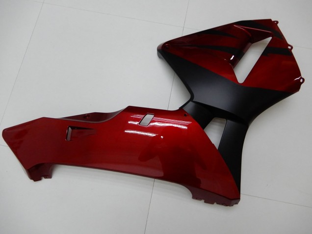Carénages Moto Honda CBR600RR 2003-2004 - Rouge Noir Mat Bande