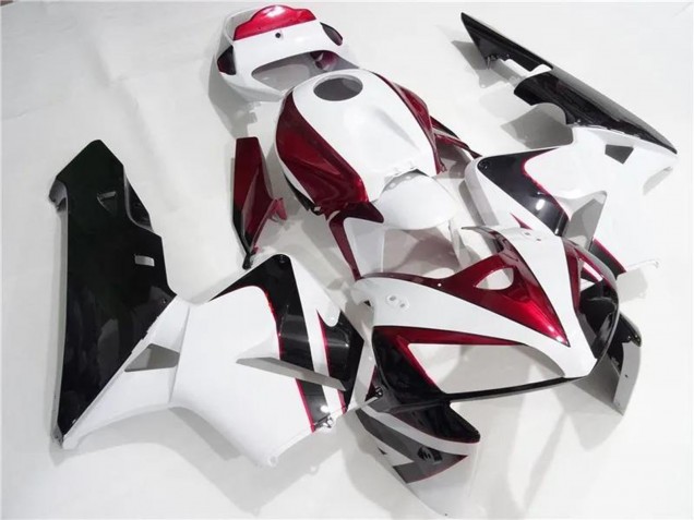 Kits Carénages Moto Honda CBR600RR 2005-2006 - Blanc Rouge Noir