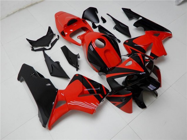 Carénages ABS Honda CBR600RR 2005-2006 - Rouge Noir