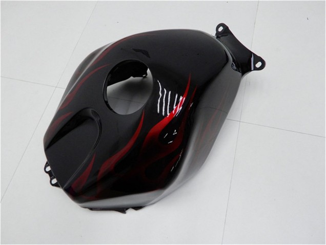 Kits Carénage Moto Honda CBR600RR 2005-2006 - Noir Brillant Rouge Flamme