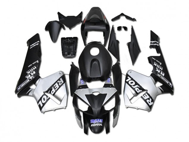 Carénages Moto Honda CBR600RR 2005-2006 - Noir Argent Repsol