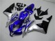 Carénages Moto Honda CBR600RR 2007-2008 - Argent Bleu Noir Brillant OEM Style
