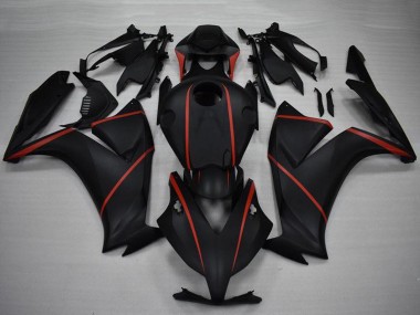 Carénages Moto Honda CBR1000RR 2012-2016 - Noir Mat Rouge