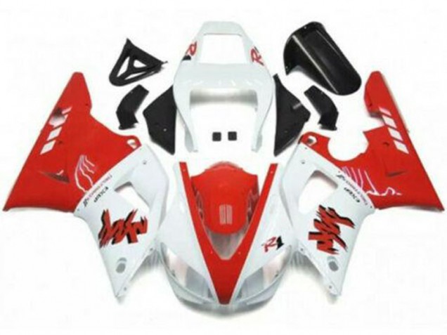 Carénages Moto Yamaha YZF R1 1998-1999 - Blanc Rouge