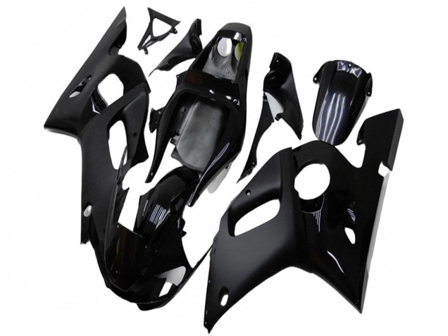 Carénages Moto Yamaha YZF R6 1998-2002 - Noir Brillant Noir Mat