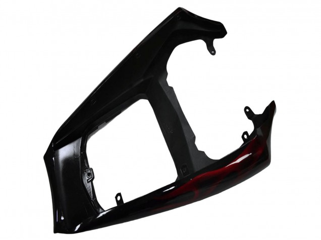 Carénage Moto Yamaha YZF R6 2003-2004 - Noir Brillant Rouge Flamme