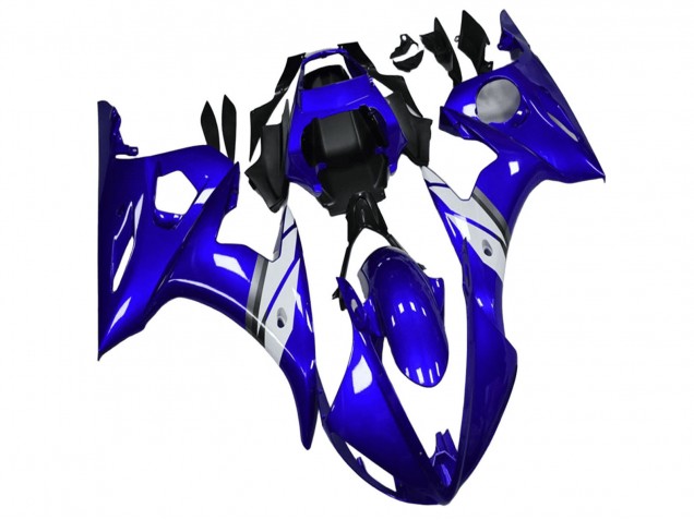 Carénages Moto Yamaha YZF R6 2003-2004 - Bleu Blanc