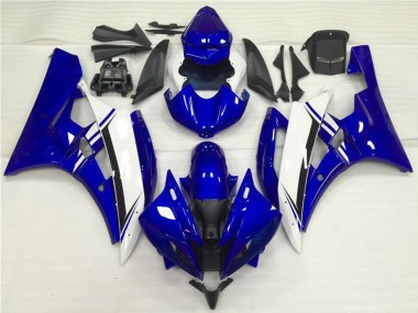 Carénages Moto Yamaha YZF R6 2006-2007 - Bleu Blanc Noir