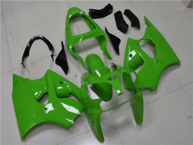 Carénages Moto Kawasaki ZX6R 2000-2002 - Vert Noir