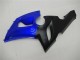 Carénages Moto Kawasaki ZX6R 2005-2006 - Bleu Noir Mat