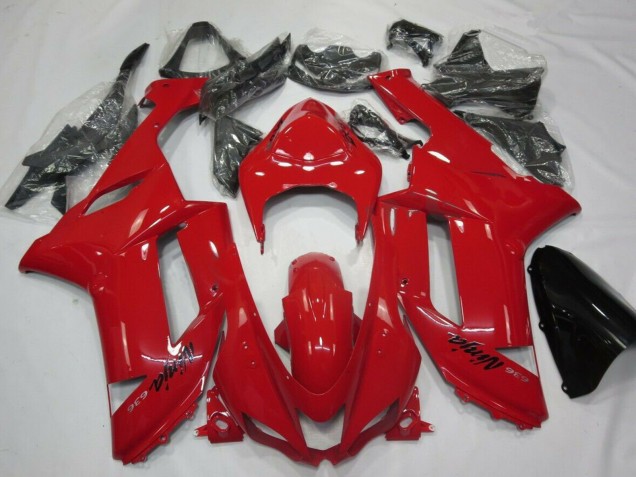 Carénages Moto Kawasaki ZX6R 2007-2008 - Rouge
