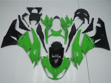 Kits Carénage Moto Kawasaki ZX6R 2009-2012 - Vert Noir Brillant