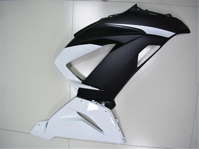 Carénages ABS Kawasaki ZX6R 2013-2018 - Blanc Noir Mat