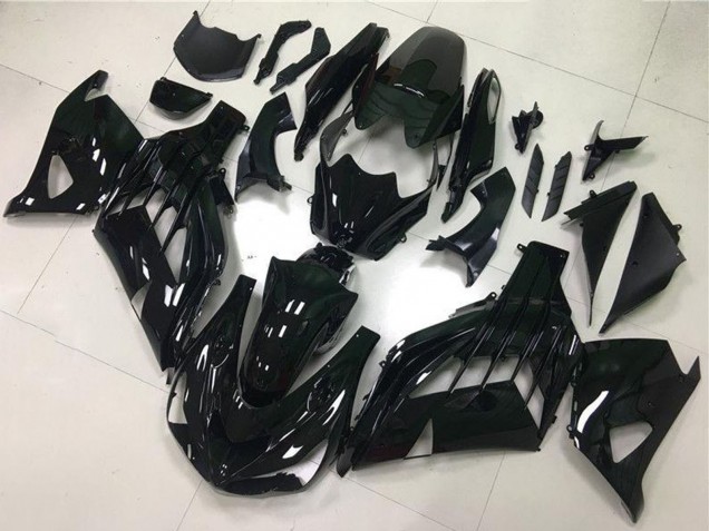 Carénages Moto Kawasaki ZX14R ZZR1400 2012-2024 - Noir Brillant