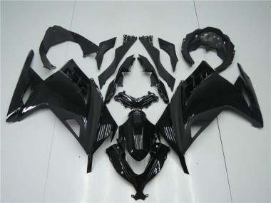 Carénages Moto Kawasaki Ninja 300 EX300R 2013-2024 - Noir Brillant Noir Mat