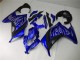 Carénages Moto Kawasaki Ninja 300 EX300R 2013-2024 - Bleu Noir Blanc Flamme