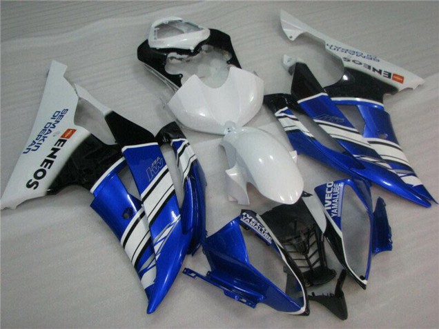 Carénages Moto Yamaha YZF R6 2008-2016 - Blanc Bleu Noir ENEOS Semakin Didepan