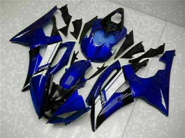 Carénages Moto Yamaha YZF R6 2008-2016 - Bleu Blanc