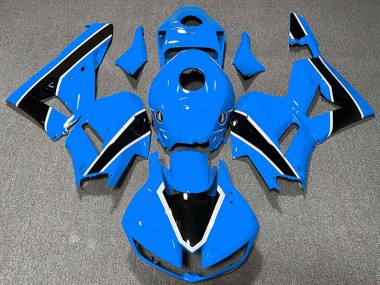 Carénages Moto Honda CBR600RR 2013-2023 - Bleu Clair Blanc Noir Brillant