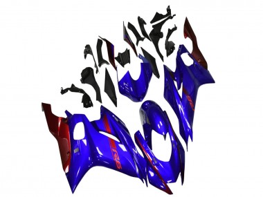 Carénages Moto Yamaha YZF R6 2017-2023 - Bleu Rouge