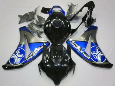 Carénages Moto Honda CBR1000RR 2008-2011 - Bleu Gris Noir Brillant