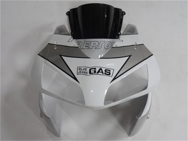 Carénage Moto Honda CBR600RR 2003-2004 - Blanc Argent Noir Repsol