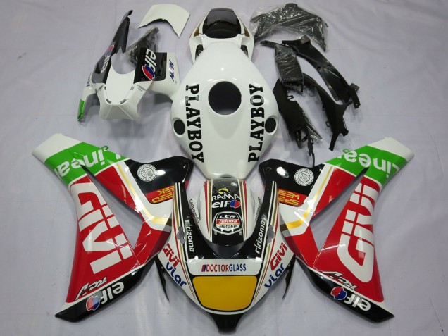 Carénages Moto Honda CBR1000RR 2008-2011 - Blanc Rouge Jaune Vert Noir Givi Playboy