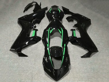 Carénages Moto Honda CBR1000RR 2017-2023 - Noir Brillant Vert Forêt Doubler
