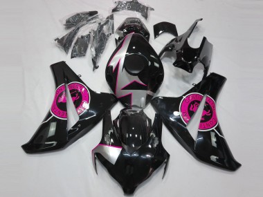 Carénages Moto Honda CBR1000RR 2008-2011 - Argent Rose Noir Brillant