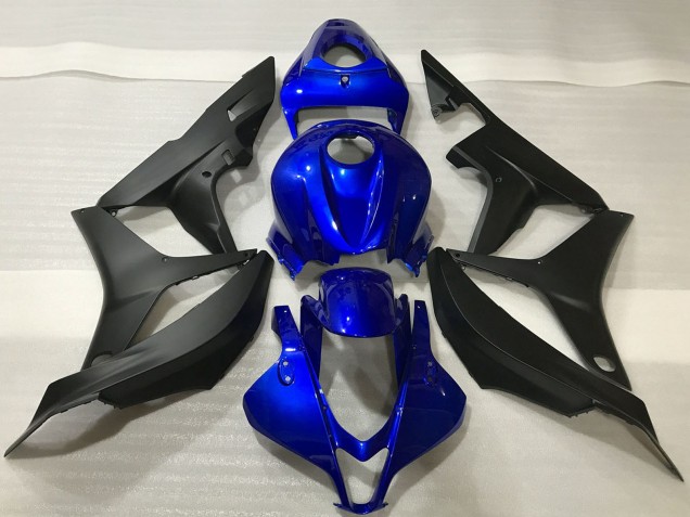 Kits Carénage Moto Honda CBR600RR 2007-2008 - Bleu Noir Mat