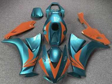 Carénages Moto Honda CBR1000RR 2012-2016 - Cyan Bleu Orange