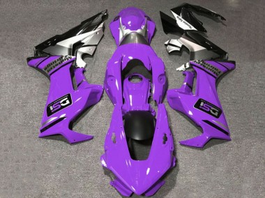 Carénages Moto Honda CBR1000RR 2017-2023 - Violet Blanc Argent Noir Brillant DSI