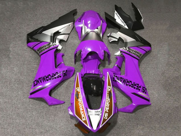 Carénages Moto Honda CBR1000RR 2017-2023 - Violet Orange Blanc Argent Noir Mat DSI Performance