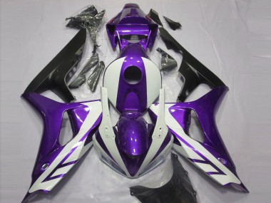 Carénages Moto Honda CBR1000RR 2006-2007 - Violet Blanc Noir Mat