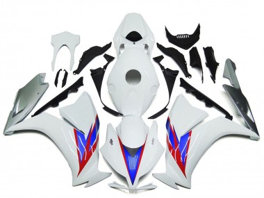 Carénages Moto Honda CBR1000RR 2012-2016 - Blanc Bleu Rouge Argent