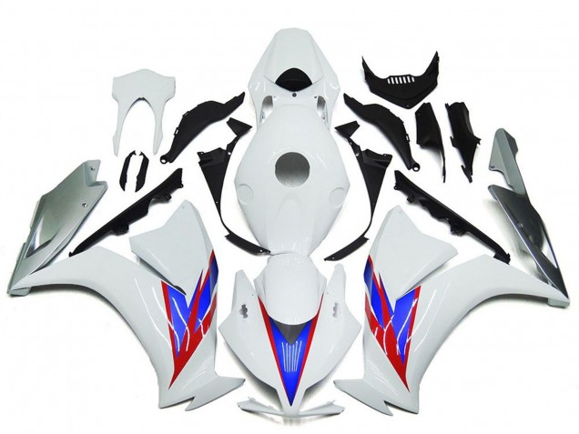 Carénages Moto Honda CBR1000RR 2012-2016 - Blanc Bleu Rouge Argent