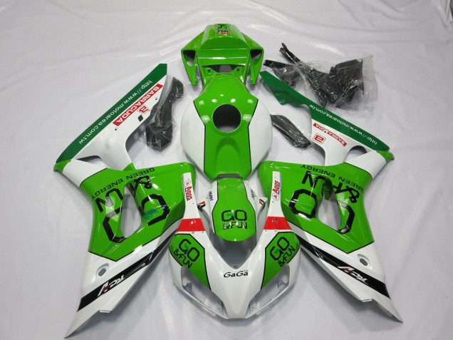 Carénages Moto Honda CBR1000RR 2006-2007 - Blanc Vert Rouge Go Fun