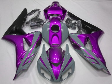 Carénages Moto Honda CBR1000RR 2006-2007 - Nardo Gris Violet Noir Mat