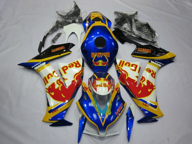 Carénages Moto Honda CBR1000RR 2012-2016 - Blanc Bleu Jaune Red Bull