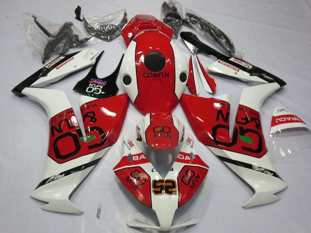 Carénages Moto Honda CBR1000RR 2012-2016 - Blanc Rouge Go&Fun