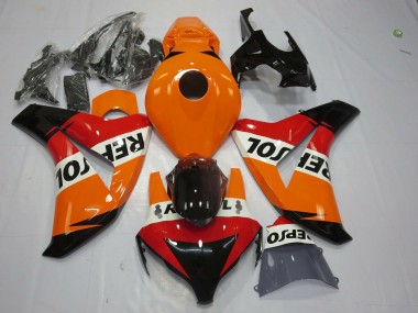 Carénage Moto Honda CBR1000RR 2008-2011 - Orange Blanc Rouge Noir Brillant Repsol