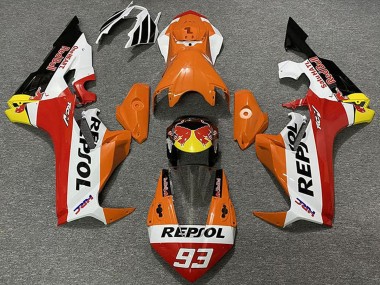 Carénages Moto Honda CBR1000RR 2017-2023 - Orange Blanc Jaune Rouge Noir Brillant Red Bull Repsol 93