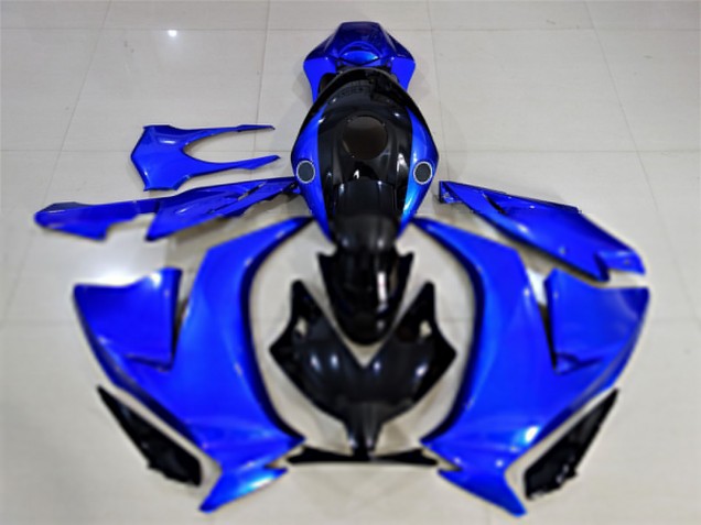 Carénages Moto Honda CBR1000RR 2012-2016 - Bleu Noir Brillant