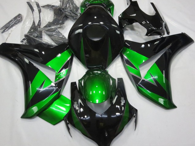 Carénages Moto Honda CBR1000RR 2008-2011 - Vert Noir Brillant