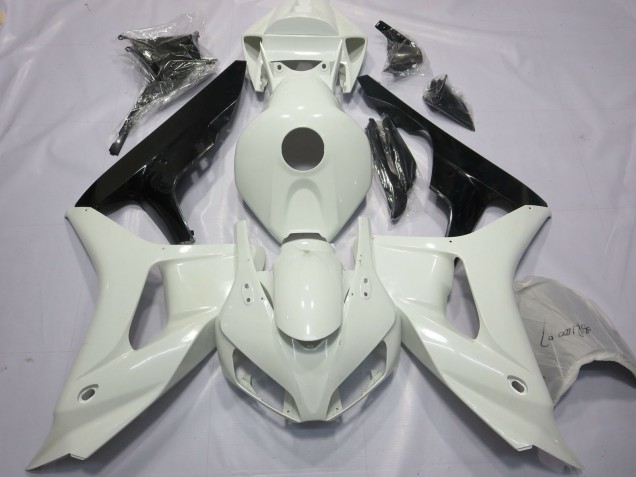 Carénages Moto Honda CBR1000RR 2006-2007 - Blanc Noir Brillant